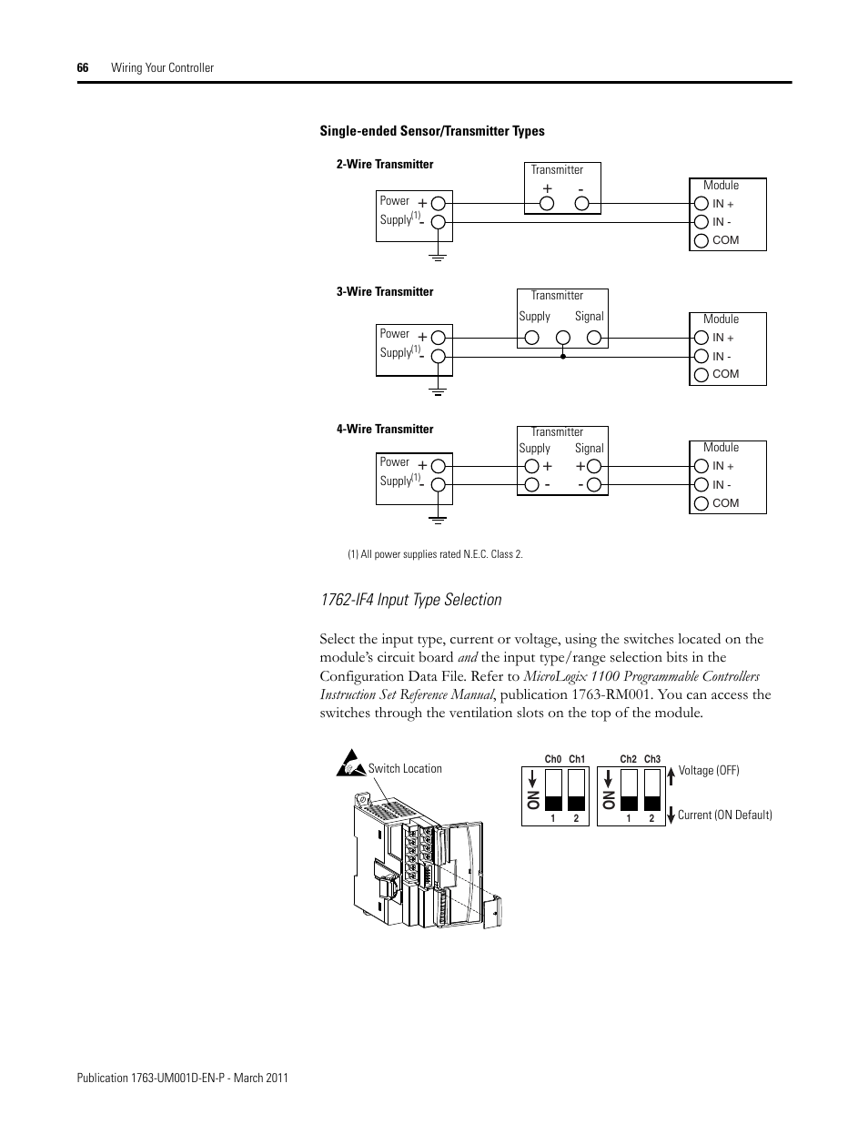Rockwell Automation 1763 MicroLogix 1100 Programmable Controllers User Manual User Manual | Page 68 / 256