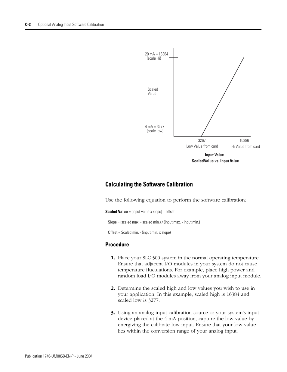 Calculating the software calibration | Rockwell Automation 1746-XXXX SLC 500 4-Channel Analog I/O Modules User Manual User Manual | Page 102 / 113