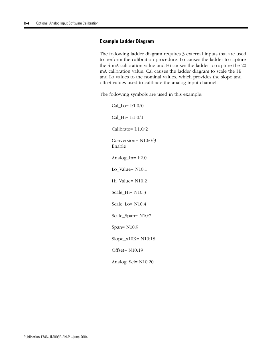 Rockwell Automation 1746-XXXX SLC 500 4-Channel Analog I/O Modules User Manual User Manual | Page 104 / 113