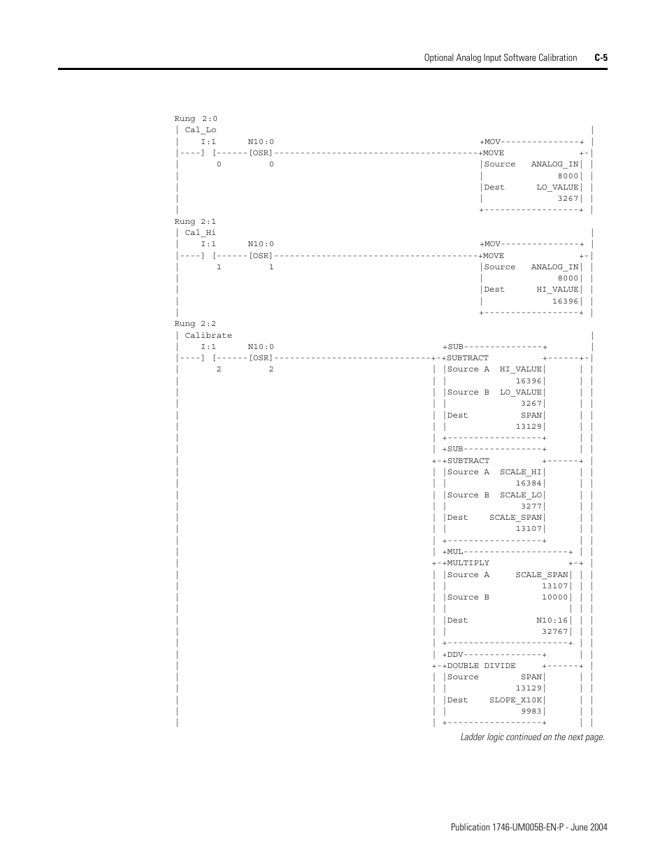 Rockwell Automation 1746-XXXX SLC 500 4-Channel Analog I/O Modules User Manual User Manual | Page 105 / 113