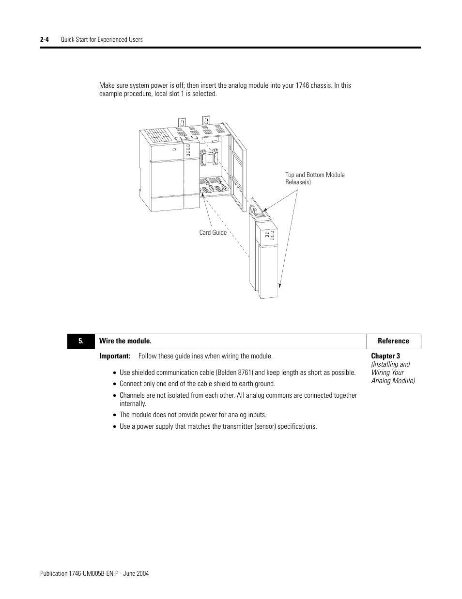 Rockwell Automation 1746-XXXX SLC 500 4-Channel Analog I/O Modules User Manual User Manual | Page 18 / 113