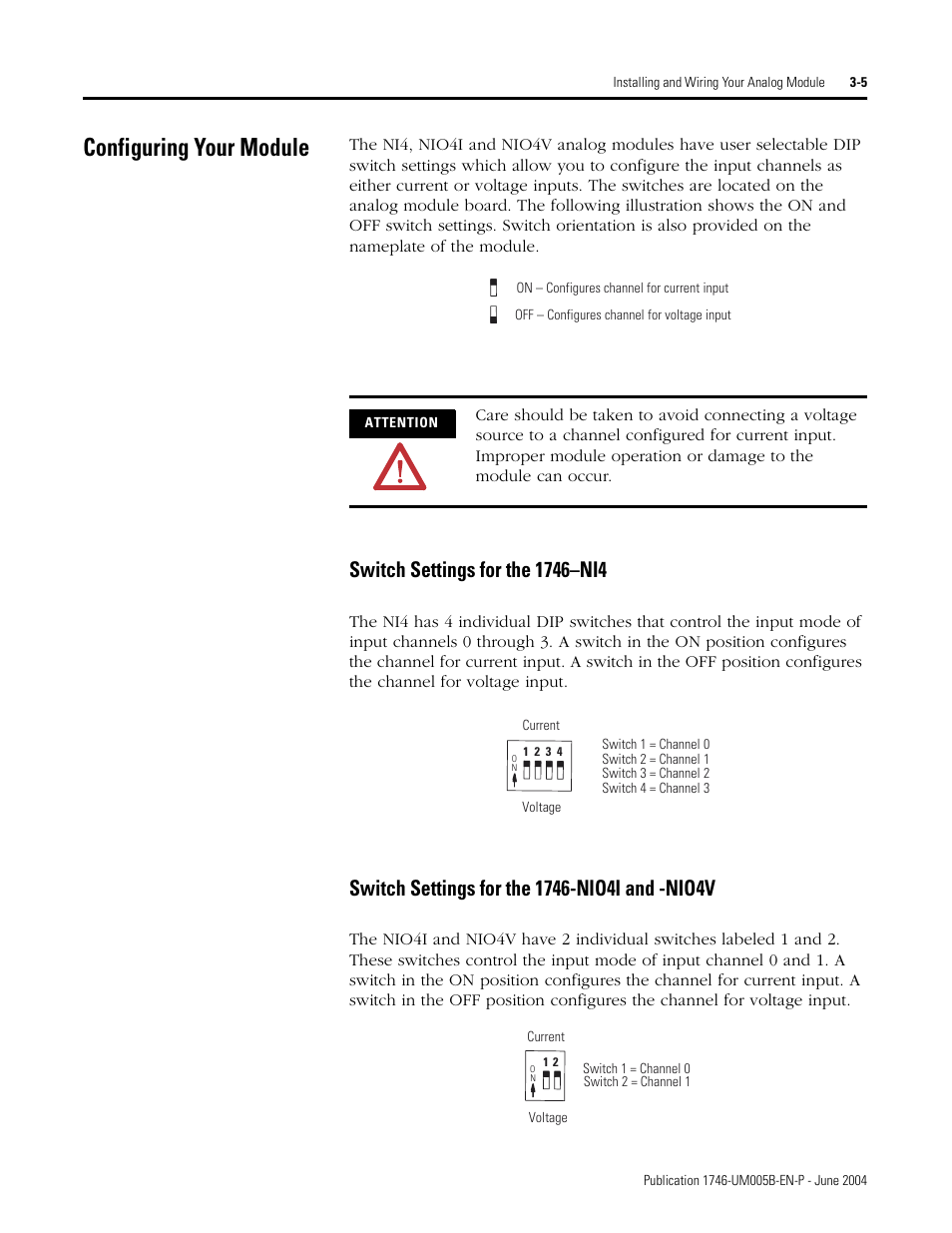 Configuring your module, Configuring your module -5 | Rockwell Automation 1746-XXXX SLC 500 4-Channel Analog I/O Modules User Manual User Manual | Page 27 / 113