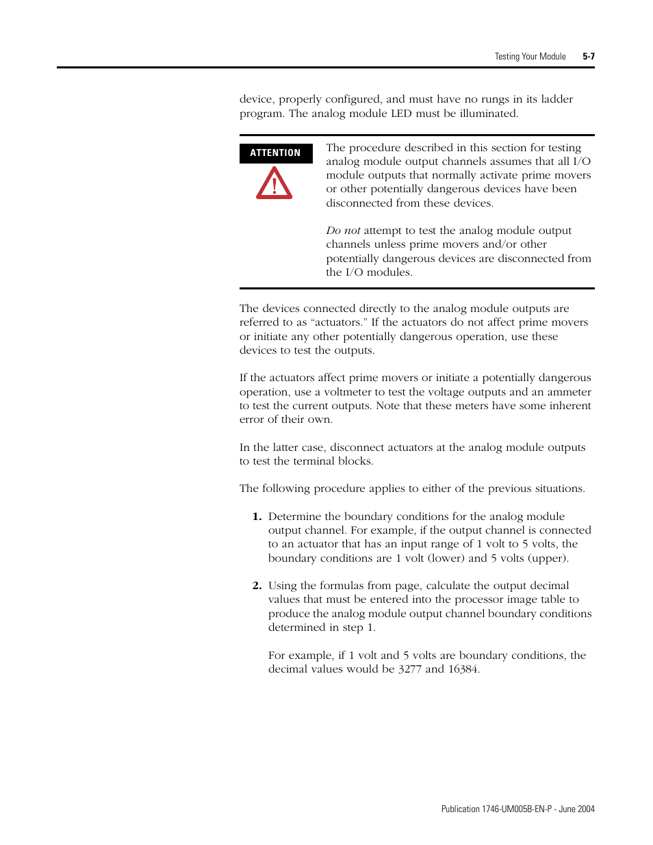 Rockwell Automation 1746-XXXX SLC 500 4-Channel Analog I/O Modules User Manual User Manual | Page 61 / 113