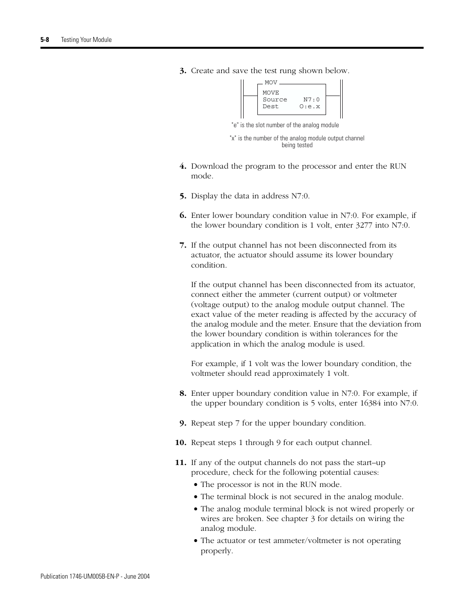 Rockwell Automation 1746-XXXX SLC 500 4-Channel Analog I/O Modules User Manual User Manual | Page 62 / 113