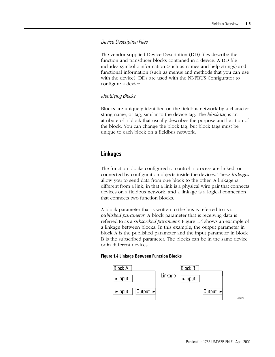 Linkages -5, Linkages | Rockwell Automation 1788-FFCT NI-FBUS Configurator User Manual User Manual | Page 13 / 86