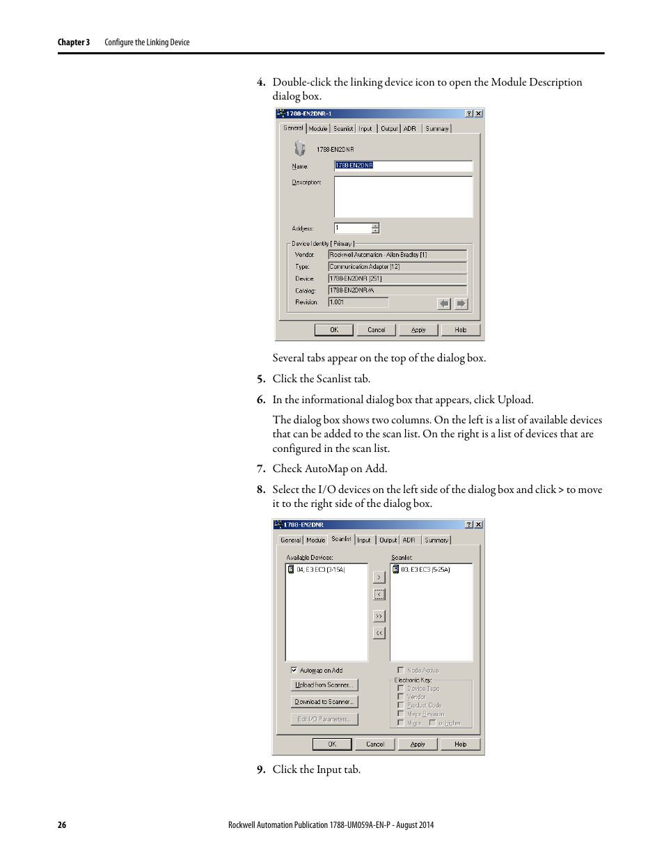 Rockwell Automation 1788-EN2DNR EtherNet/IP to DeviceNet Linking Device User Manual User Manual | Page 26 / 52