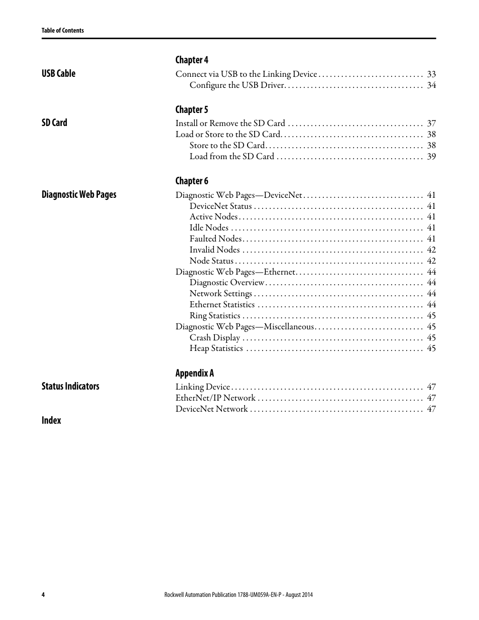 Rockwell Automation 1788-EN2DNR EtherNet/IP to DeviceNet Linking Device User Manual User Manual | Page 4 / 52