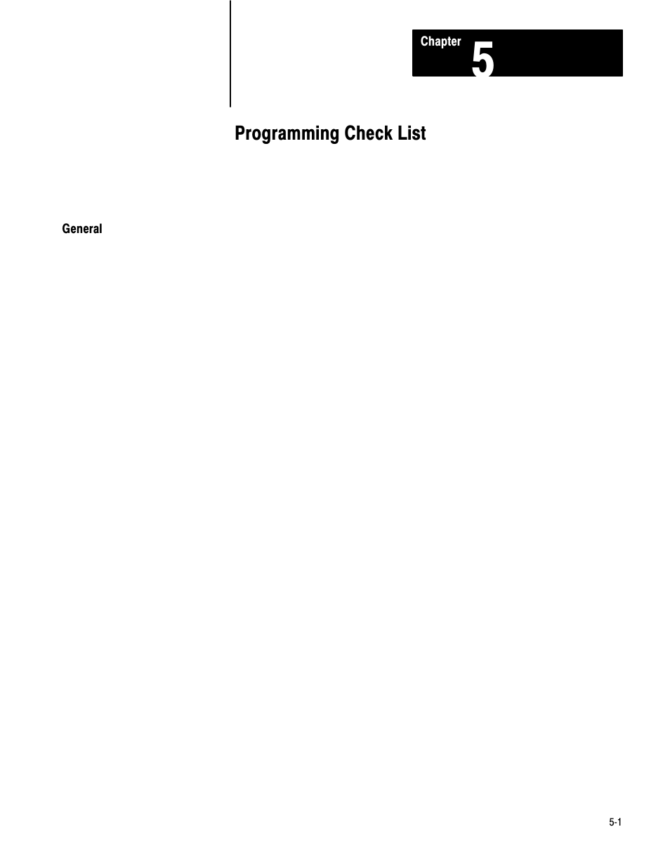 1772-6.5.2, 5 - programming check list, Programming check list | Rockwell Automation 1772-AF3,D17726.5.2 User Manual AUX FUNCT PROM User Manual | Page 29 / 32
