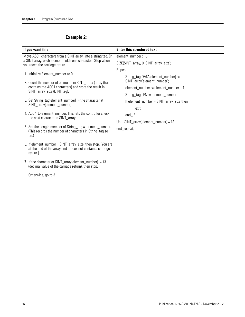 Example 2 | Rockwell Automation Logix5000 Controllers Structured Text Programming Manual User Manual | Page 36 / 40