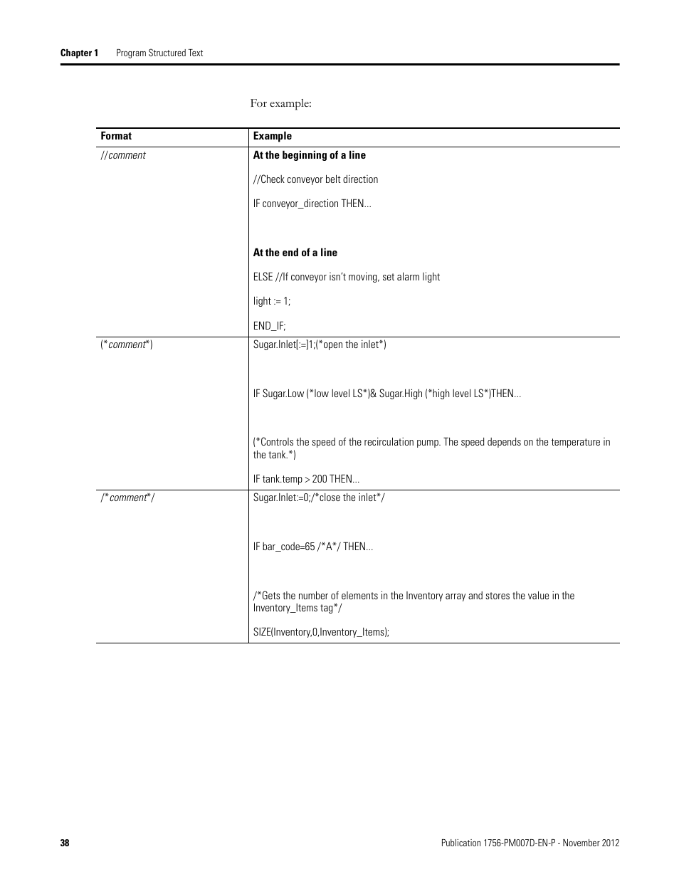 Rockwell Automation Logix5000 Controllers Structured Text Programming Manual User Manual | Page 38 / 40