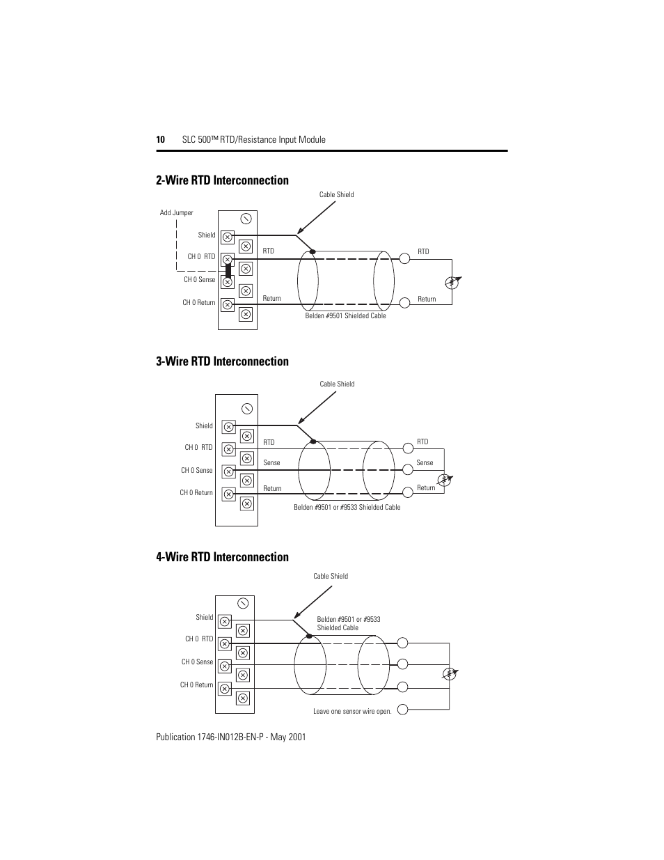 Rockwell Automation 1746-NR4 SLC 500 RTD/Resistance Input Module/ Instructions User Manual | Page 10 / 24