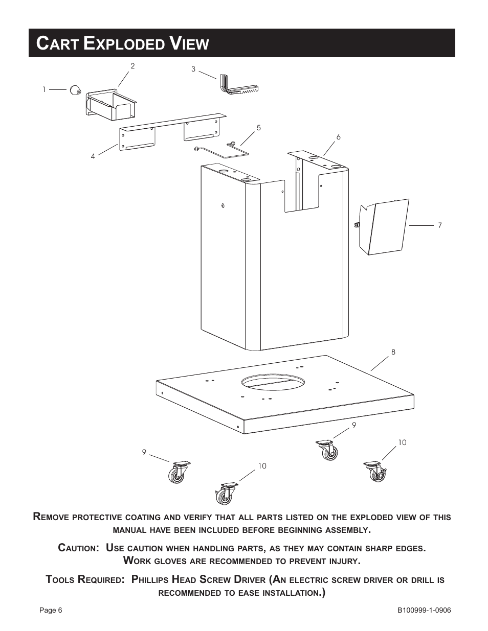Xploded | Broilmaster DC2CART-1 User Manual | Page 6 / 12