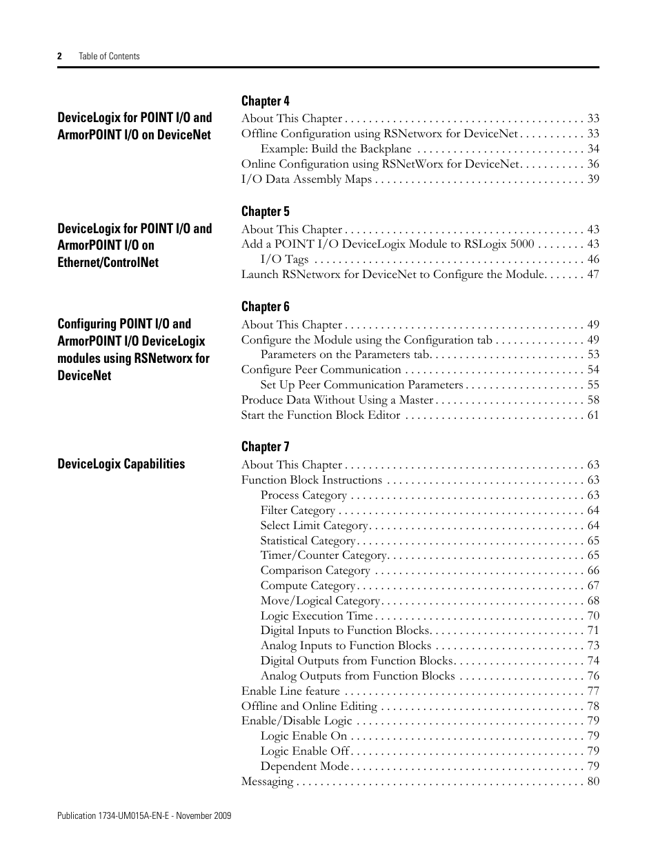 Rockwell Automation 1734-XXXX POINT I/O and ArmorPOINT I/O DeviceLogix User Manual User Manual | Page 4 / 112