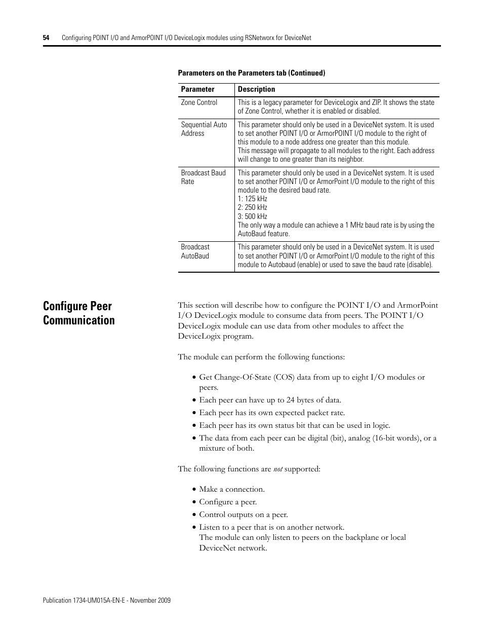Configure peer communication | Rockwell Automation 1734-XXXX POINT I/O and ArmorPOINT I/O DeviceLogix User Manual User Manual | Page 56 / 112