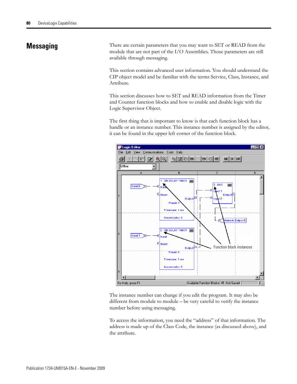 Messaging | Rockwell Automation 1734-XXXX POINT I/O and ArmorPOINT I/O DeviceLogix User Manual User Manual | Page 82 / 112