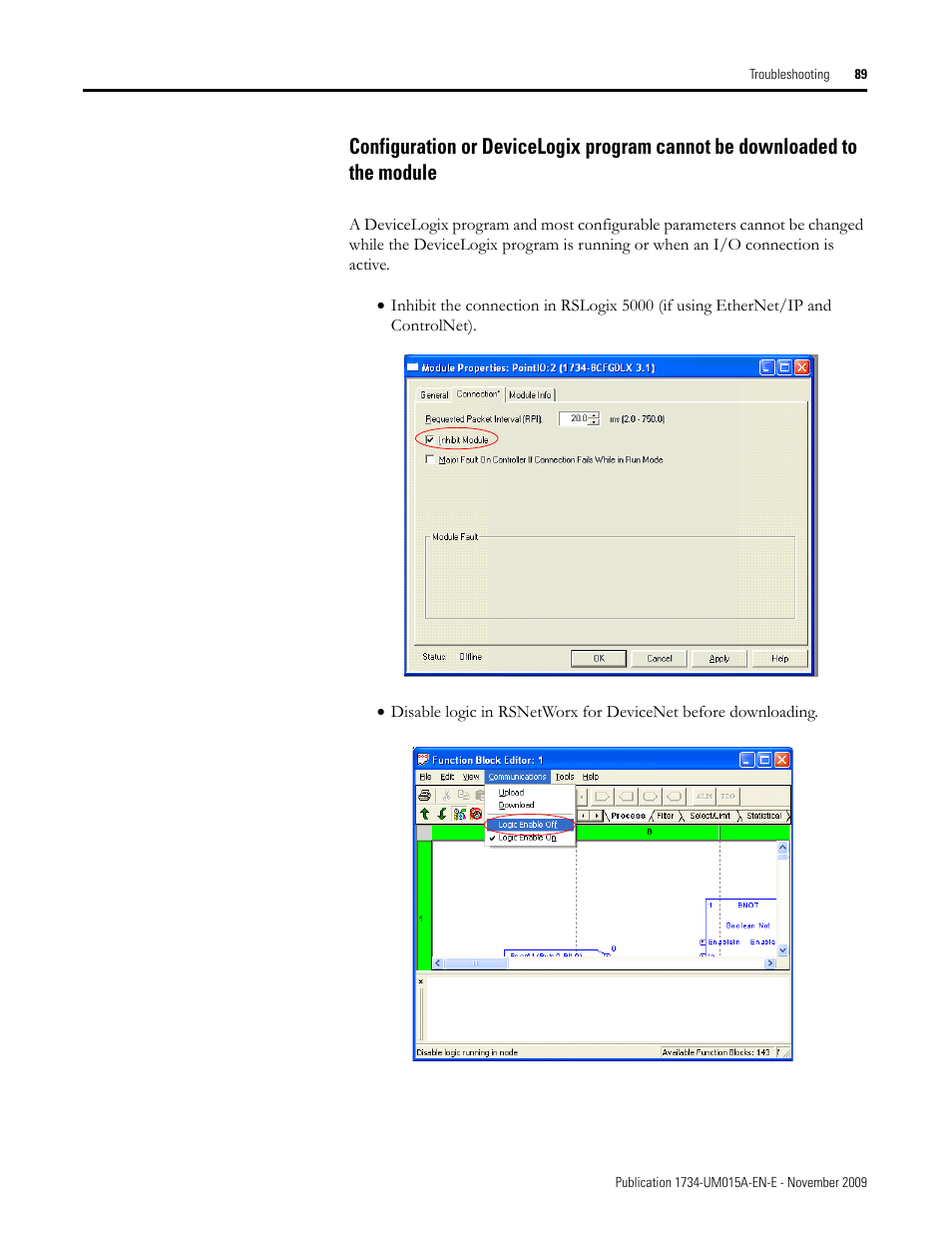 Rockwell Automation 1734-XXXX POINT I/O and ArmorPOINT I/O DeviceLogix User Manual User Manual | Page 91 / 112