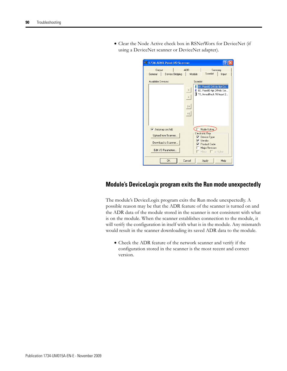 Rockwell Automation 1734-XXXX POINT I/O and ArmorPOINT I/O DeviceLogix User Manual User Manual | Page 92 / 112
