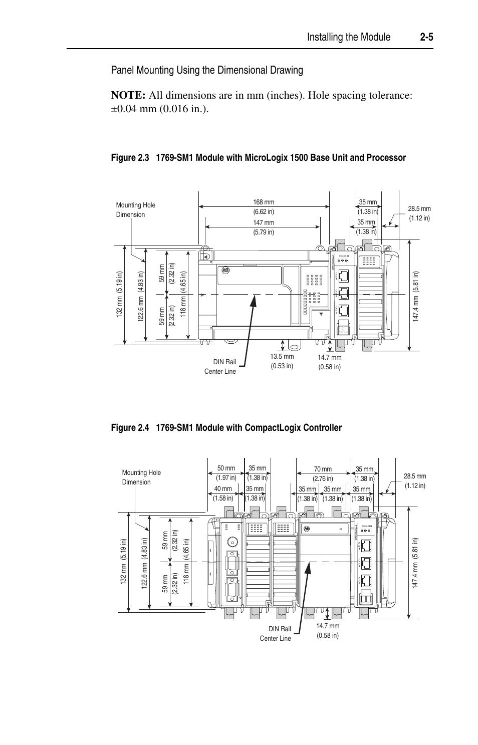 Installing the module 2-5 | Rockwell Automation 1769-SM1 Compact I/O to DPI/SCANport Module User Manual | Page 25 / 176