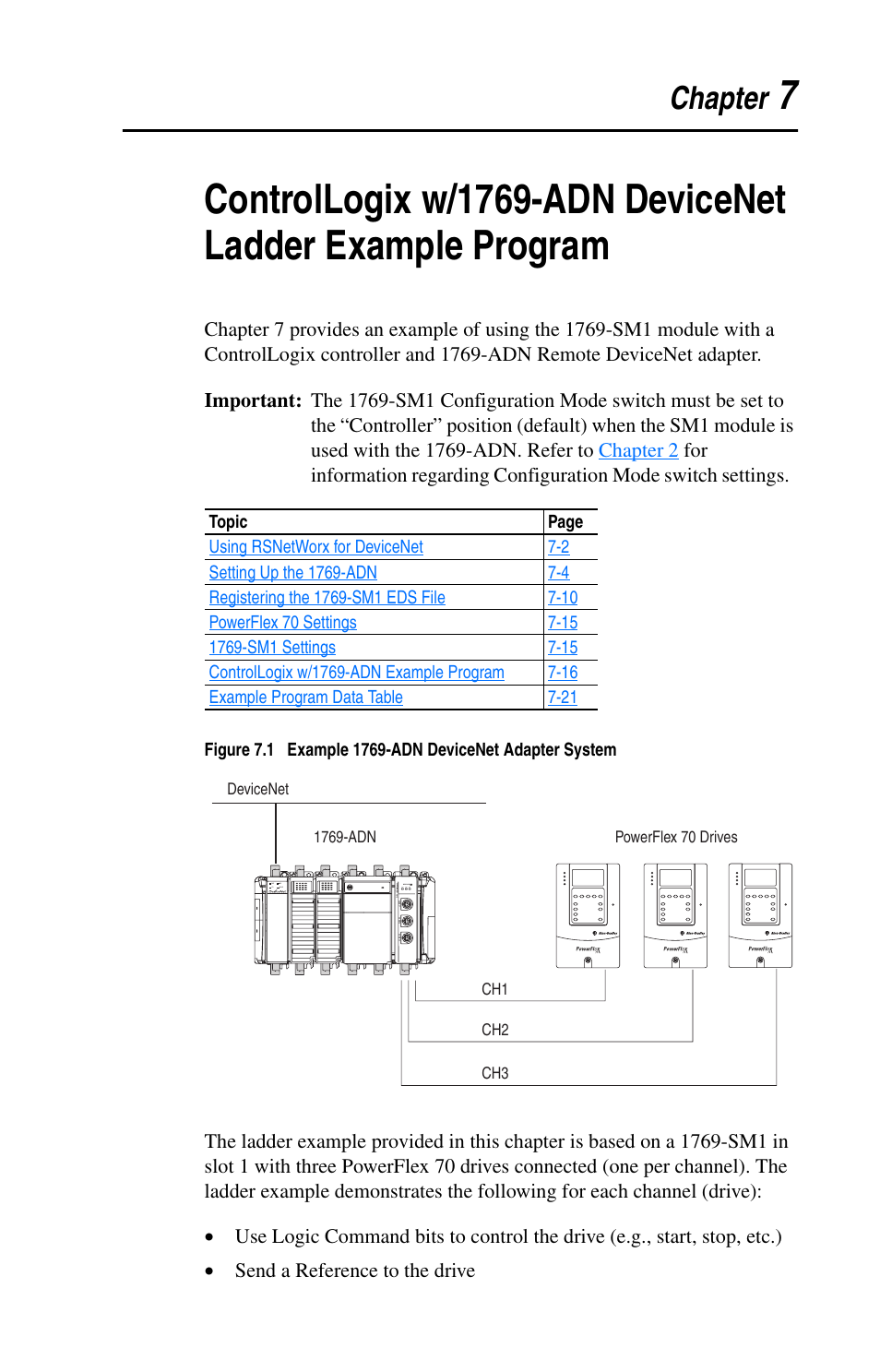 Chapter 7, Chapter | Rockwell Automation 1769-SM1 Compact I/O to DPI/SCANport Module User Manual | Page 85 / 176