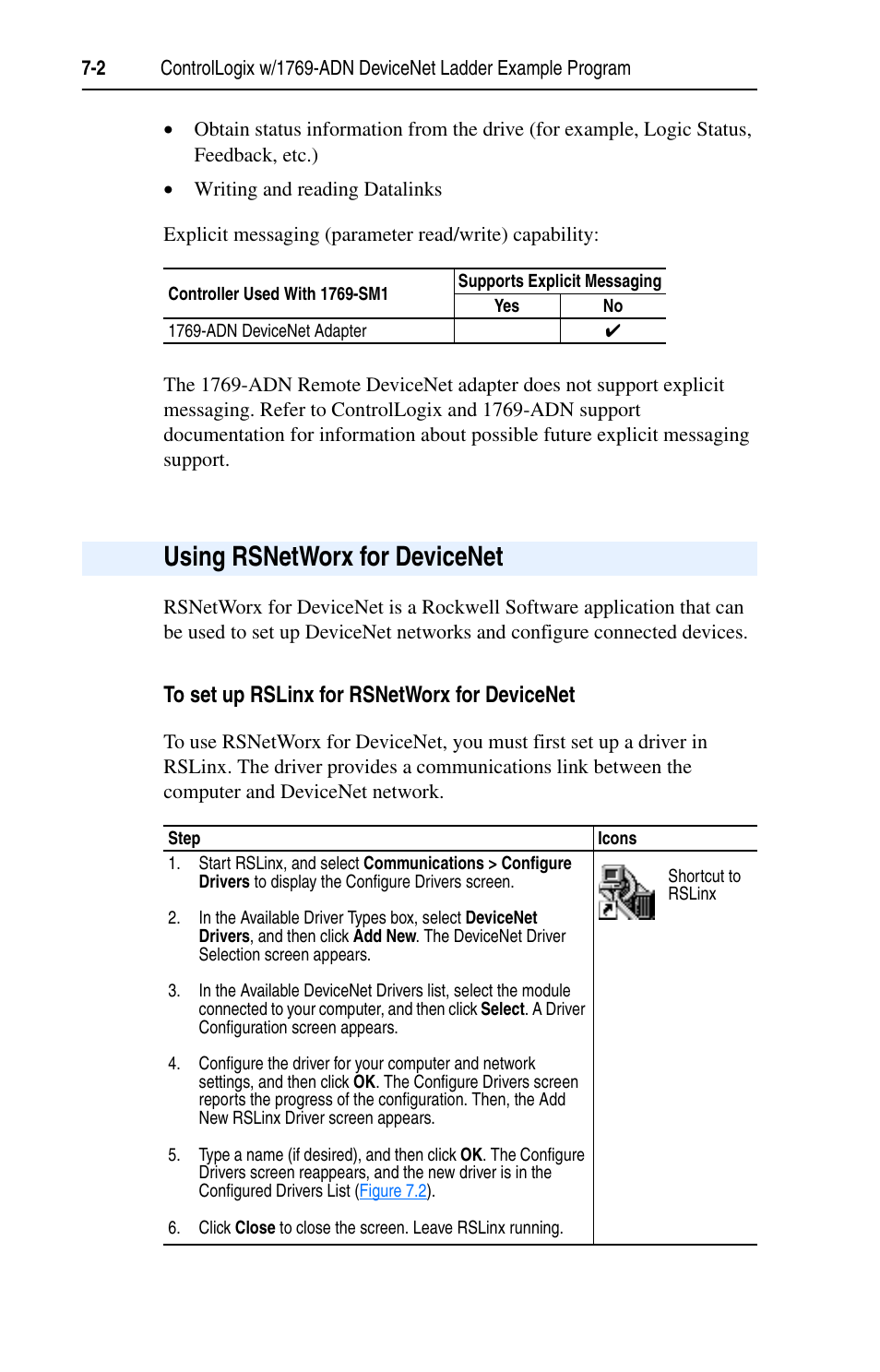 Using rsnetworx for devicenet, Using rsnetworx for devicenet -2 | Rockwell Automation 1769-SM1 Compact I/O to DPI/SCANport Module User Manual | Page 86 / 176