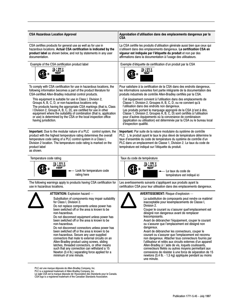 Rockwell Automation 1771-IFE/C INSTL.INSTRUCTIONS ANALOG INPU User Manual | Page 15 / 16