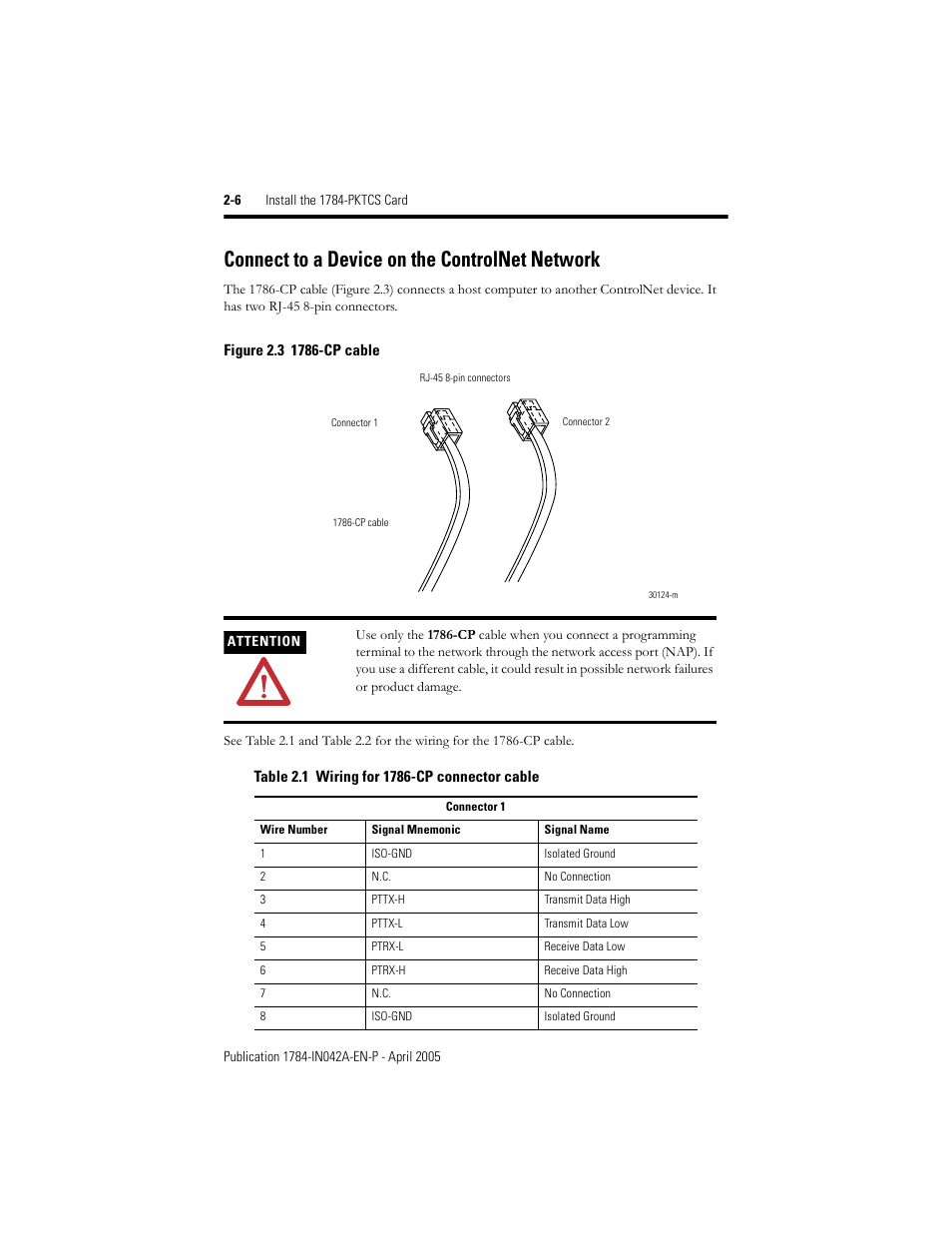 Connect to a device on the controlnet network, Connect to a device on the controlnet network -6 | Rockwell Automation 1784-PKTCS ControlNet PCI Scanner Card Installation Instrucitons User Manual | Page 22 / 70