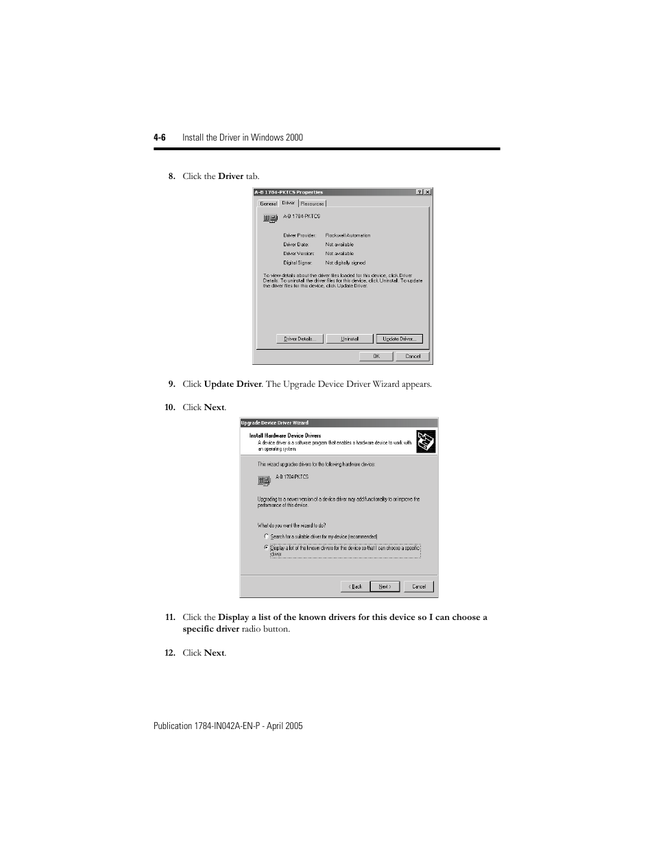 Rockwell Automation 1784-PKTCS ControlNet PCI Scanner Card Installation Instrucitons User Manual | Page 38 / 70