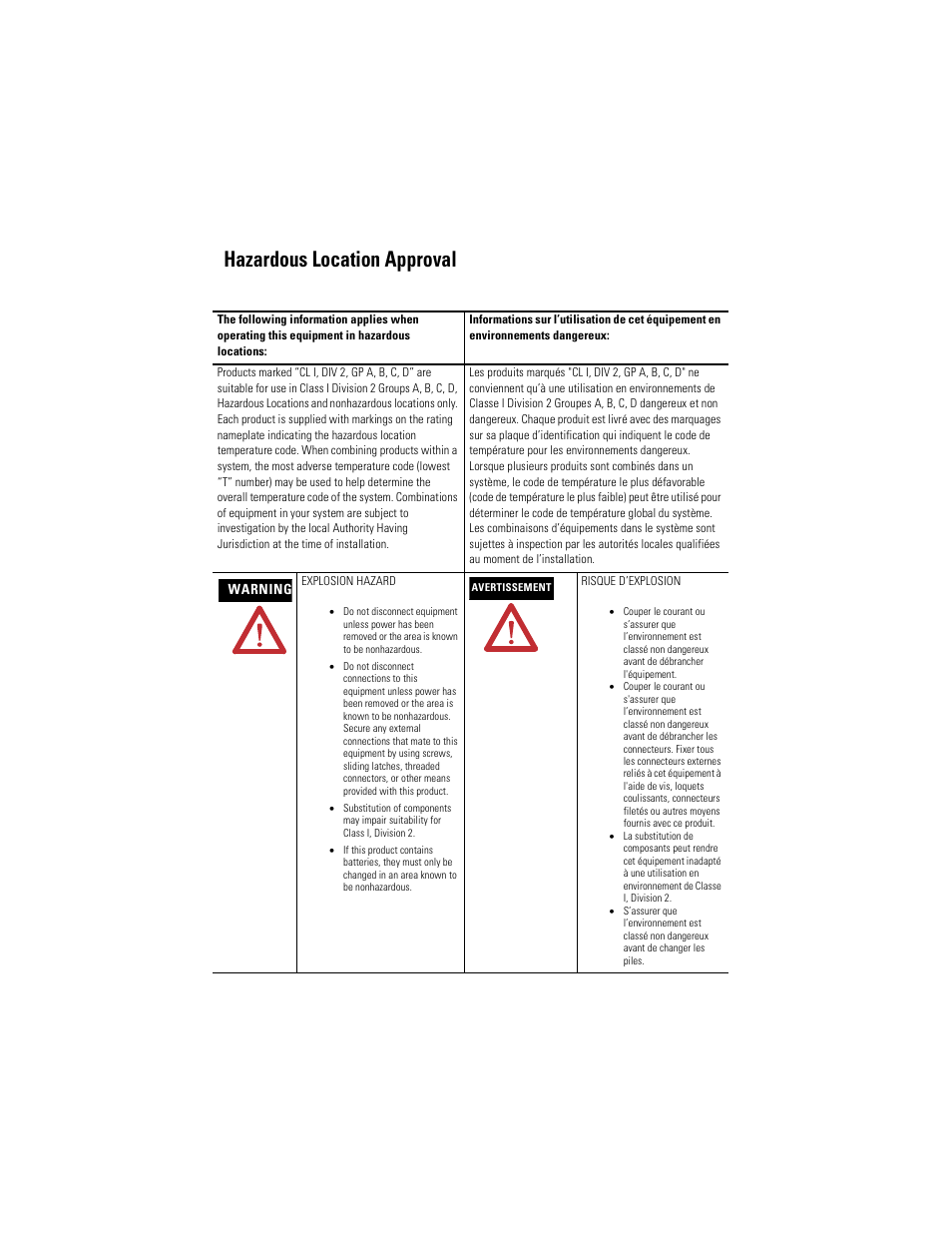 Hazardous location approval | Rockwell Automation 1784-PKTCS ControlNet PCI Scanner Card Installation Instrucitons User Manual | Page 4 / 70