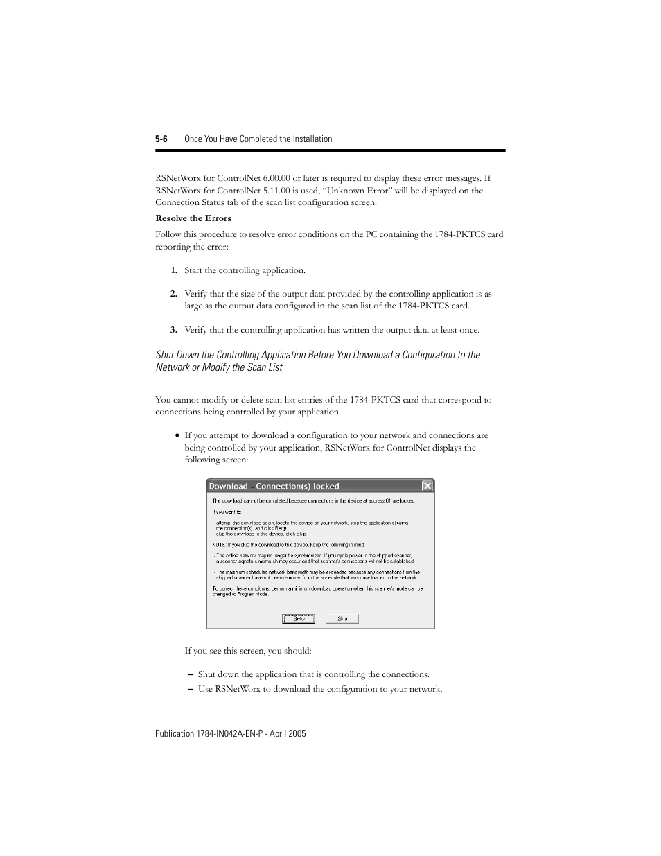 Rockwell Automation 1784-PKTCS ControlNet PCI Scanner Card Installation Instrucitons User Manual | Page 46 / 70