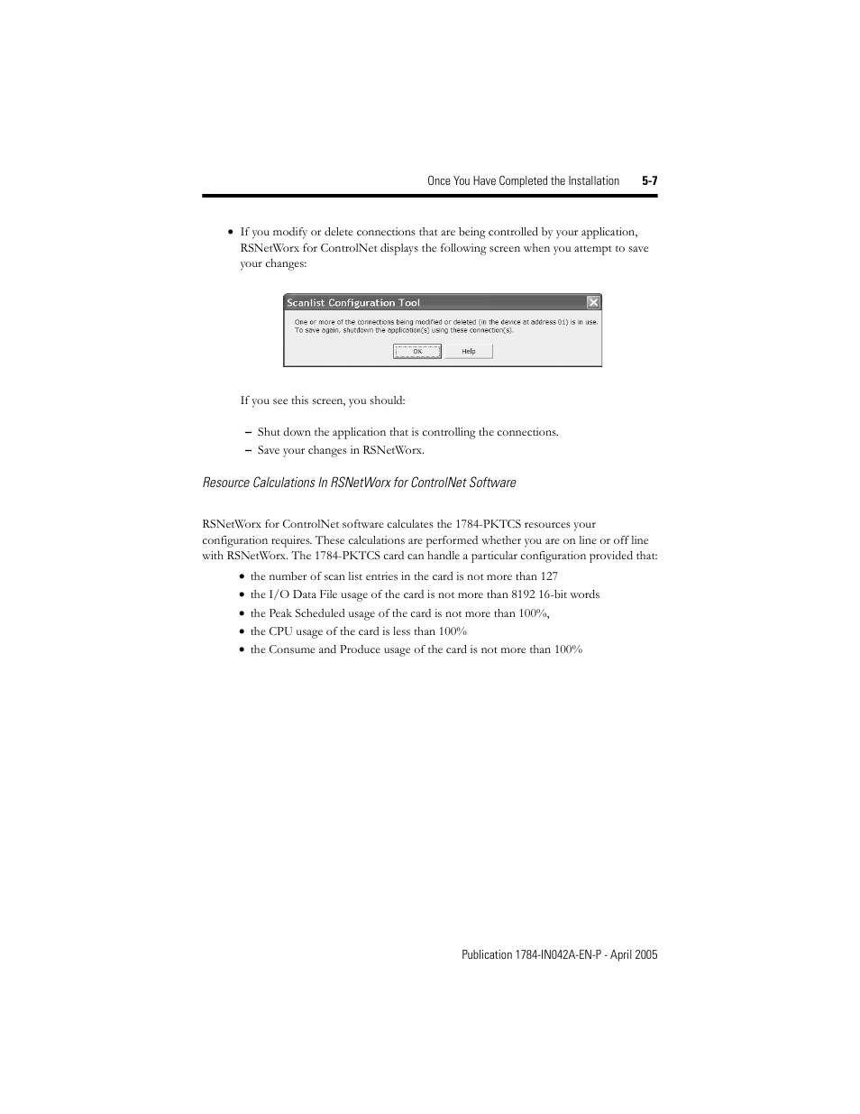 Rockwell Automation 1784-PKTCS ControlNet PCI Scanner Card Installation Instrucitons User Manual | Page 47 / 70