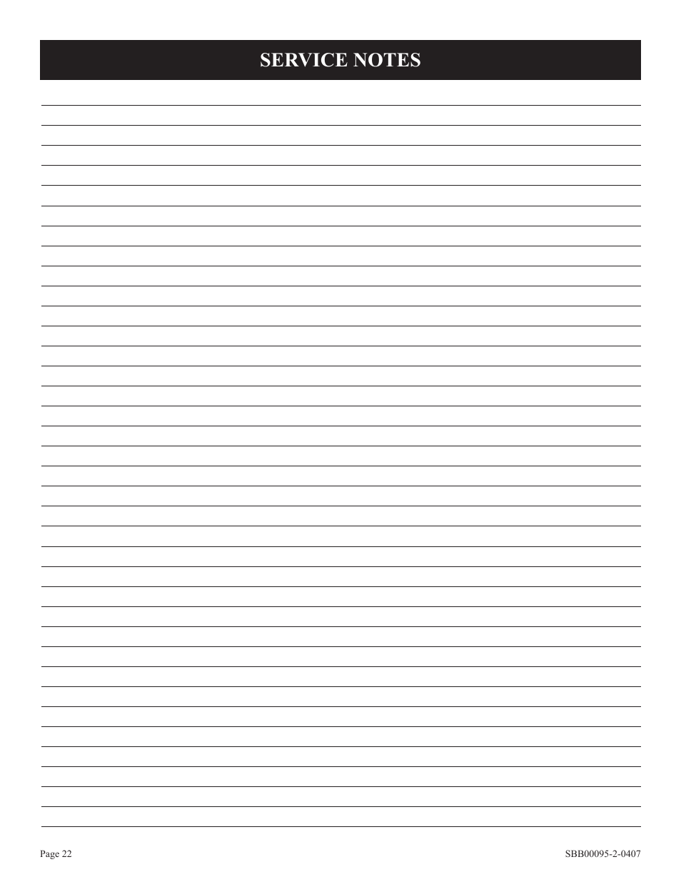 Broilmaster SBG2801-1 User Manual | Page 22 / 24