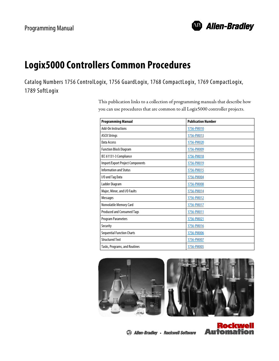 Rockwell Automation Logix5000 Controllers Common Procedures Programming Manual User Manual | 1 page