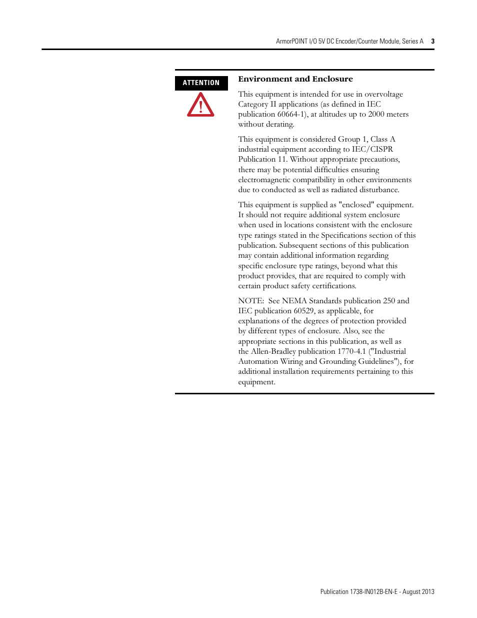 Rockwell Automation 1738-IJM23 ArmorPOINT I/O 5V DC Encoder/Counter Modules, Series A User Manual | Page 3 / 18