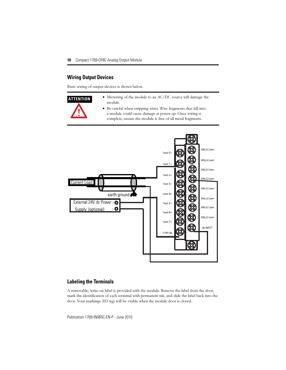 Rockwell Automation 1769-OF8C Compact Analog Output Module User Manual | Page 10 / 32