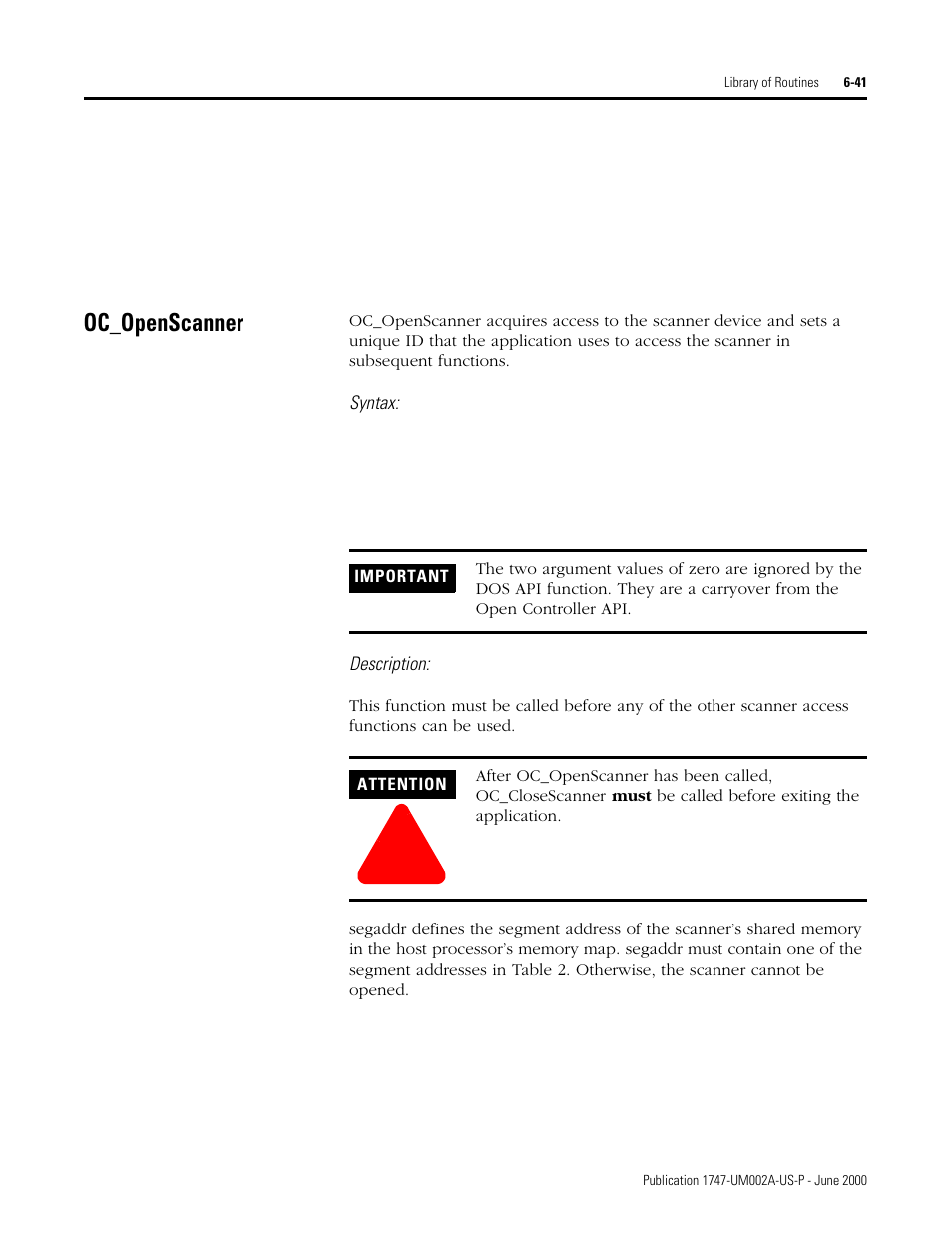 Oc_openscanner, Oc_openscanner -41 | Rockwell Automation 1747-PCIS API Software -  Open Controller User Manual | Page 101 / 174