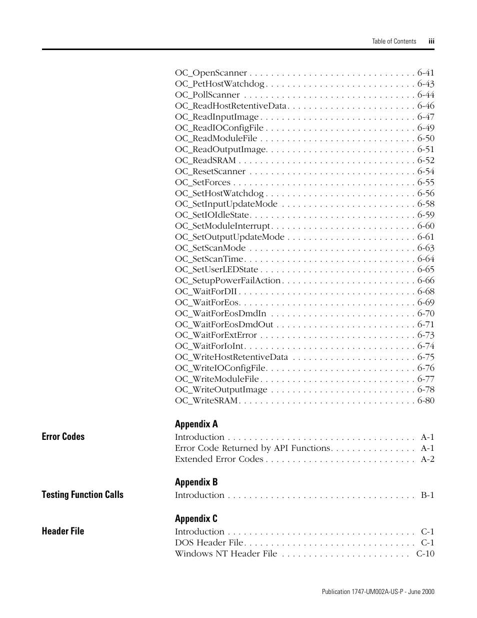 Rockwell Automation 1747-PCIS API Software -  Open Controller User Manual | Page 11 / 174