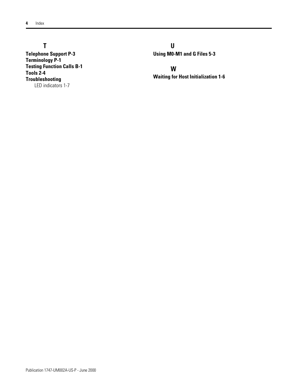 Rockwell Automation 1747-PCIS API Software -  Open Controller User Manual | Page 170 / 174