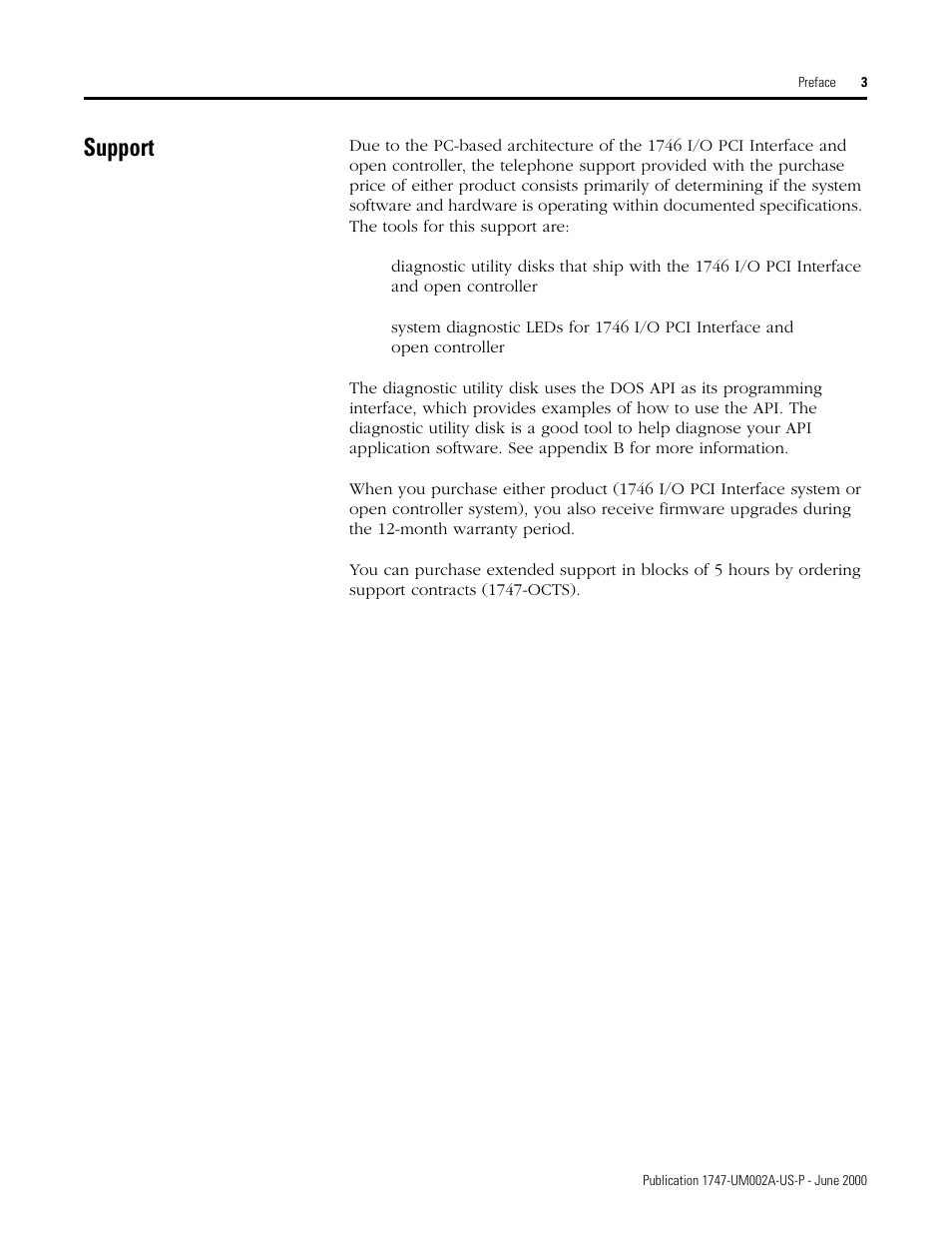 Support | Rockwell Automation 1747-PCIS API Software -  Open Controller User Manual | Page 7 / 174