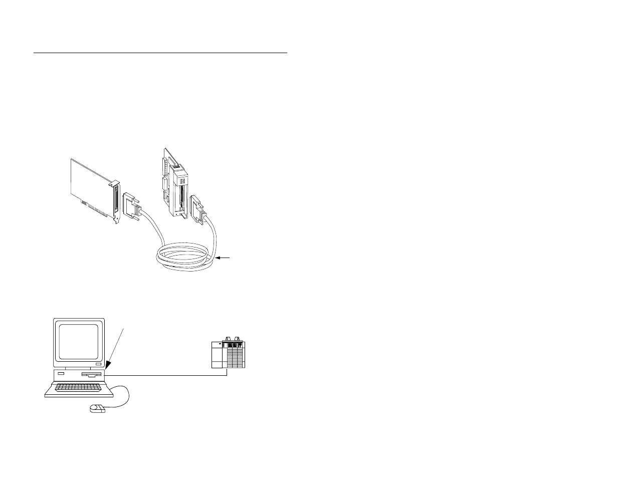 Connecting the scanner to the adapter | Rockwell Automation 1747-PCIS2 PCI Bus Card User Manual | Page 8 / 12
