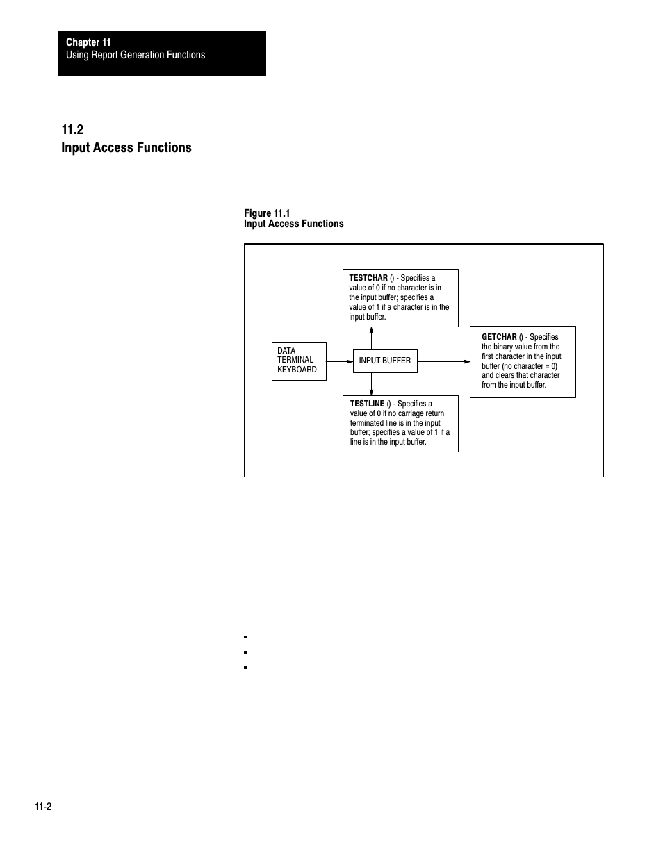 11ć2, 2 input access functions | Rockwell Automation 1775-S4B,D17756.5.3 User Manual SCANNER/MSG HND User Manual | Page 127 / 167