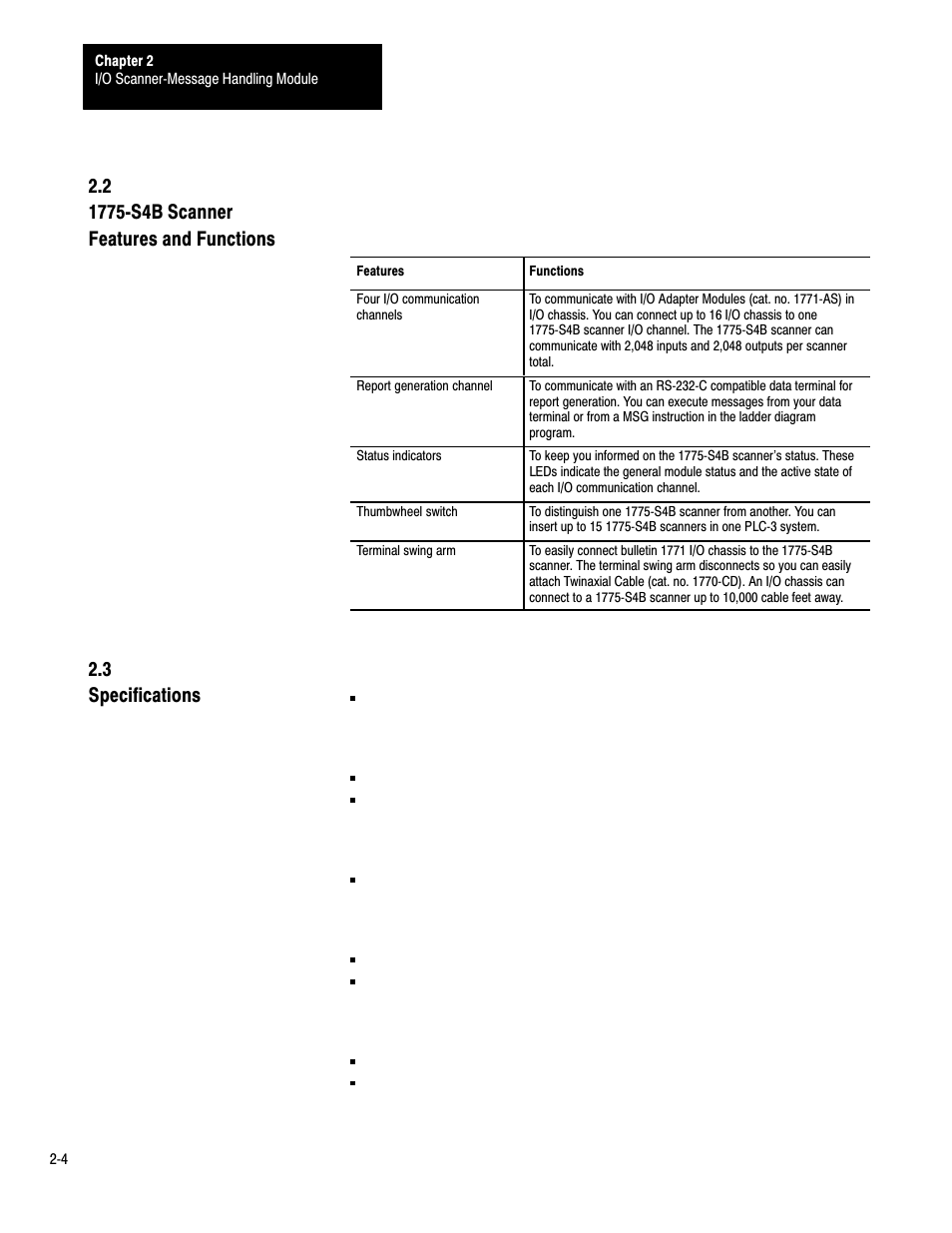 Rockwell Automation 1775-S4B,D17756.5.3 User Manual SCANNER/MSG HND User Manual | Page 13 / 167