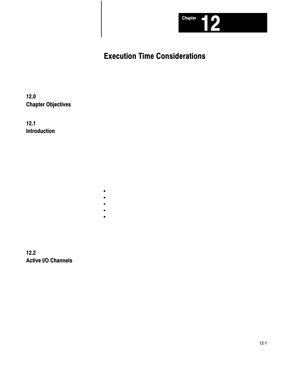 12 - execution time considerations, 12ć1, Execution time considerations | Rockwell Automation 1775-S4B,D17756.5.3 User Manual SCANNER/MSG HND User Manual | Page 132 / 167