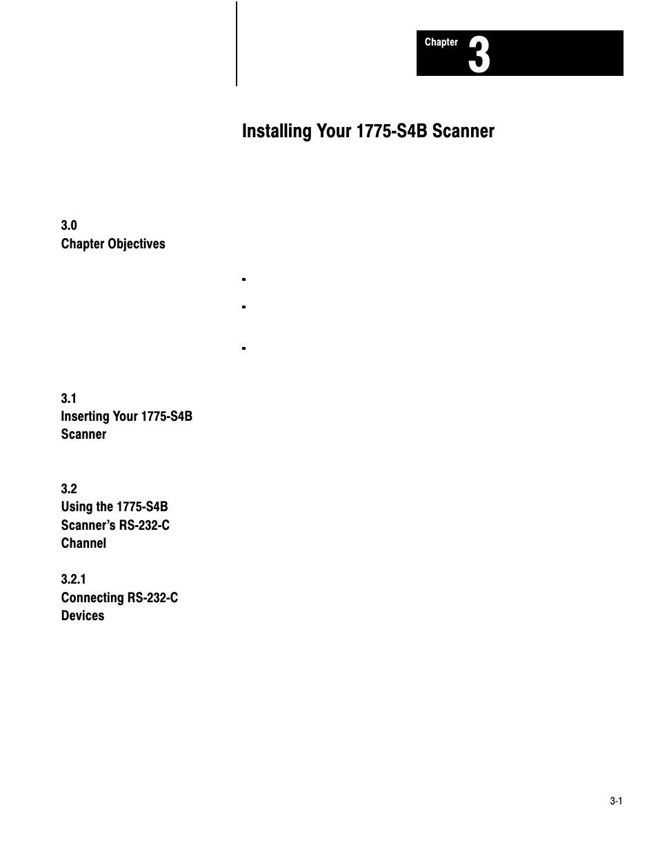 3 - installing your 1775-s4b scanner | Rockwell Automation 1775-S4B,D17756.5.3 User Manual SCANNER/MSG HND User Manual | Page 15 / 167