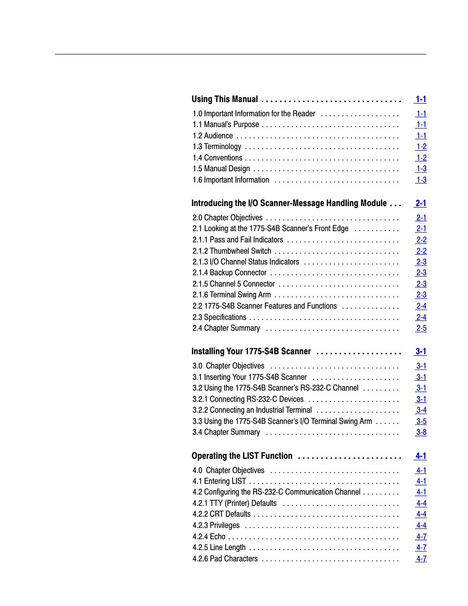 Rockwell Automation 1775-S4B,D17756.5.3 User Manual SCANNER/MSG HND User Manual | Page 2 / 167