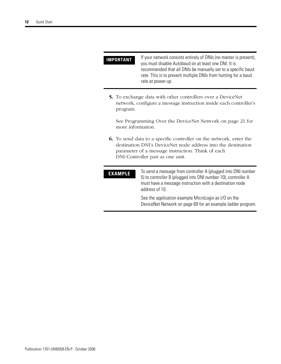 Rockwell Automation 1761-NET-DNI DeviceNet Interface (DNI) User Manual | Page 12 / 100