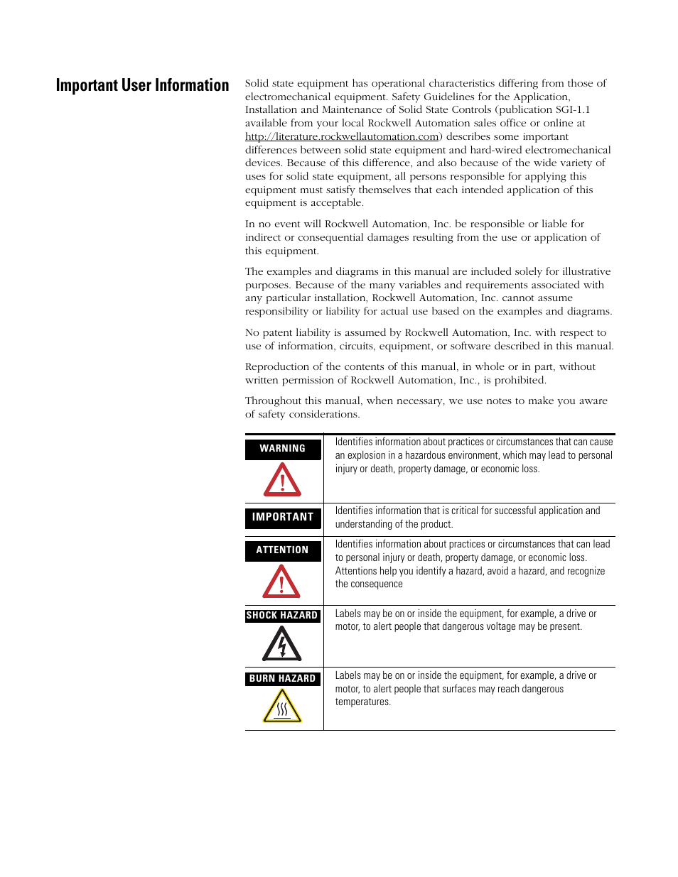 1761-um005b-en-p, devicenet interface, Important user information | Rockwell Automation 1761-NET-DNI DeviceNet Interface (DNI) User Manual | Page 2 / 100