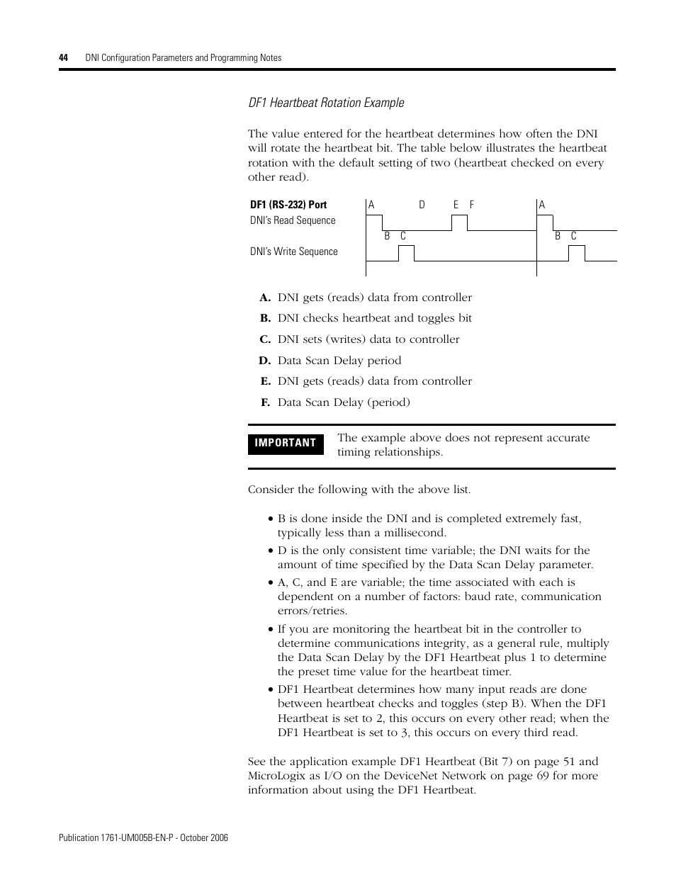 Rockwell Automation 1761-NET-DNI DeviceNet Interface (DNI) User Manual | Page 44 / 100