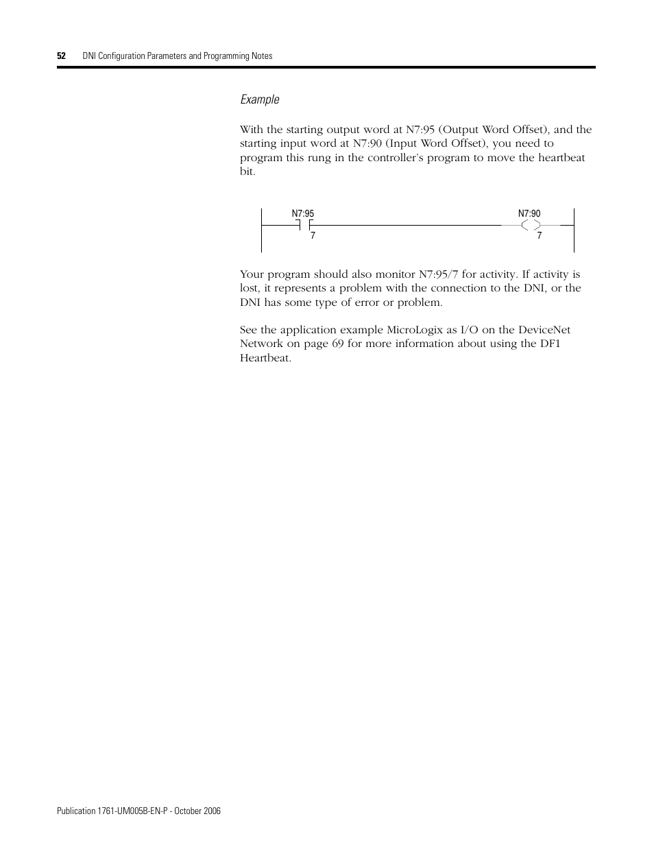Rockwell Automation 1761-NET-DNI DeviceNet Interface (DNI) User Manual | Page 52 / 100
