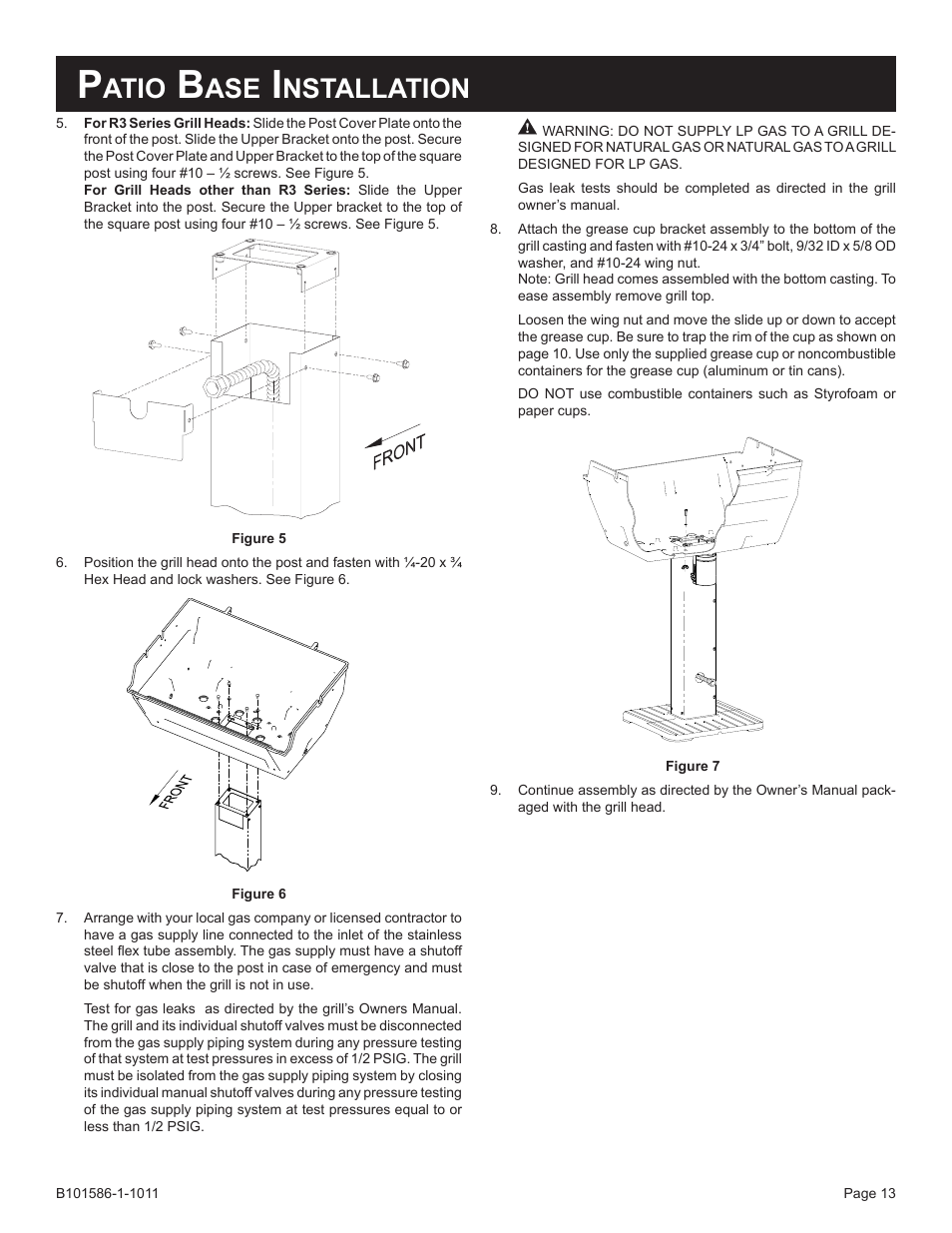 Atio, Nstallation | Broilmaster BL48G-1 User Manual | Page 13 / 20