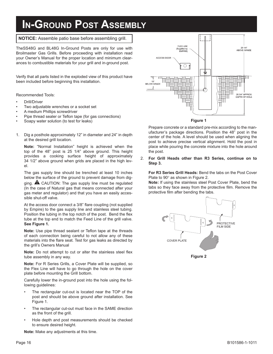 Round, Ssembly | Broilmaster BL48G-1 User Manual | Page 16 / 20